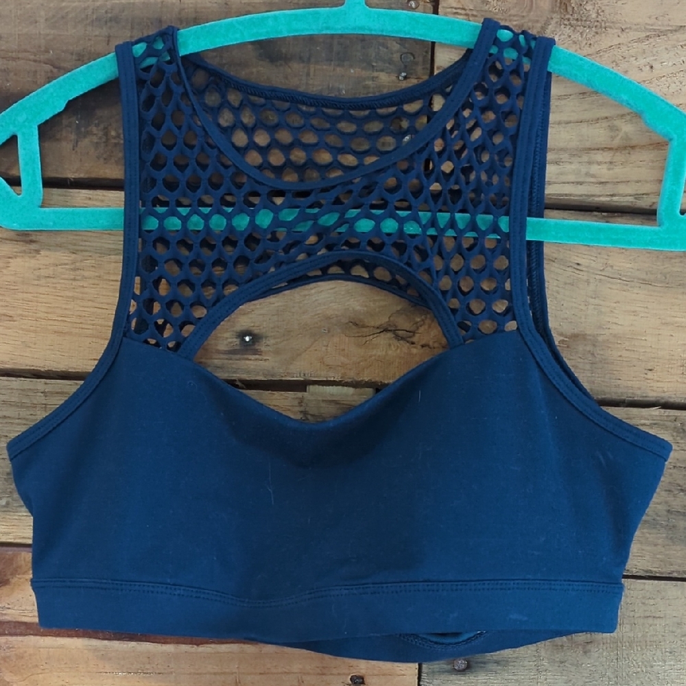 POPFLEX Midnight Mesh Sports Bra (Vintage Design)